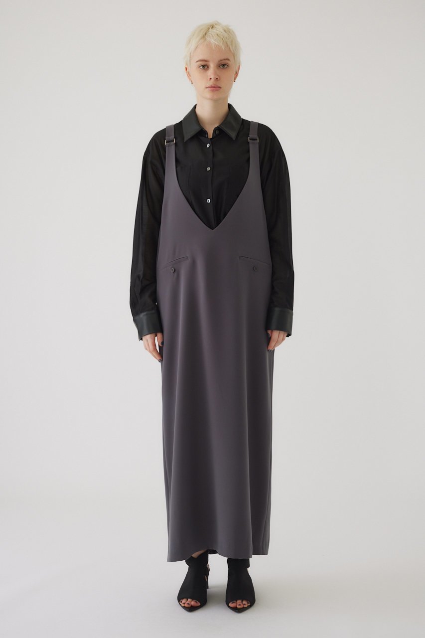 【リムアーク/RIM.ARK】のRefined jumper SK/スカート 人気、トレンドファッション・服の通販 founy(ファニー) 　ファッション　Fashion　レディースファッション　Fashion for Women　スカート　Skirts　ワンピース　Dresses　インナー　Innerwear　クール　Cool, Chic　ショルダー　Shoulder, Shoulder Strap　チュニック　Tunic, Long Top　ファブリック　Fabric, Textile　フロント　Front, Front Design　マニッシュ　Mannish, Boyish　ロング　Long, Long-Length　エレガント 上品　Elegant　other-8|ID: prp329100004607129 ipo3291000000034969435