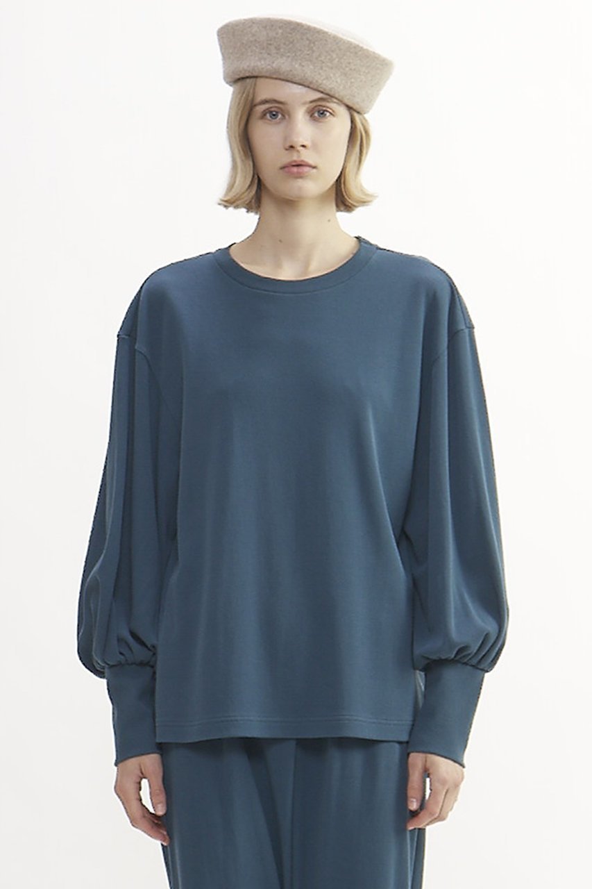 【プレインピープル/PLAIN PEOPLE】の強撚ハイウェットポンチプルオーバー 人気、トレンドファッション・服の通販 founy(ファニー) 　ファッション　Fashion　レディースファッション　Fashion for Women　トップス・カットソー　Cut & Sew Tops　シャツ・ブラウス・オフィスカジュアル　Elegant Blouses & Button-Ups　ロングTシャツ・Tシャツ　Longline T-Shirts & Tees　カジュアルプルオーバー・ニットトップス　Pullovers & Knit Tops / Casual Pullovers　カットソー・ベーシックTシャツ　Cut-and-Sewn Tops / Stretch Tees & Basics　ストレッチ　Stretch, Stretchy Fabric　スリーブ　Sleeve, Long Sleeve / Short Sleeve　ダブル　Double, Double-Breasted　ロング　Long, Long-Length　other-2|ID: prp329100004607142 ipo3291000000035041440