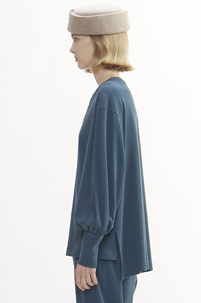 【プレインピープル/PLAIN PEOPLE】の強撚ハイウェットポンチプルオーバー 人気、トレンドファッション・服の通販 founy(ファニー) 　ファッション　Fashion　レディースファッション　Fashion for Women　トップス・カットソー　Cut & Sew Tops　シャツ・ブラウス・オフィスカジュアル　Elegant Blouses & Button-Ups　ロングTシャツ・Tシャツ　Longline T-Shirts & Tees　カジュアルプルオーバー・ニットトップス　Pullovers & Knit Tops / Casual Pullovers　カットソー・ベーシックTシャツ　Cut-and-Sewn Tops / Stretch Tees & Basics　ストレッチ　Stretch, Stretchy Fabric　スリーブ　Sleeve, Long Sleeve / Short Sleeve　ダブル　Double, Double-Breasted　ロング　Long, Long-Length　other-3|ID: prp329100004607142 ipo3291000000035041441