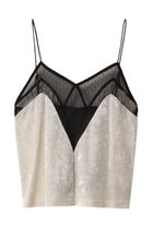 【プランク プロジェクト/PRANK PROJECT】のクラッシュベロアレースキャミ / Crushed Velour Lace Camisole WHT(ホワイト)|ID: prp329100004607146 ipo3291000000035061410