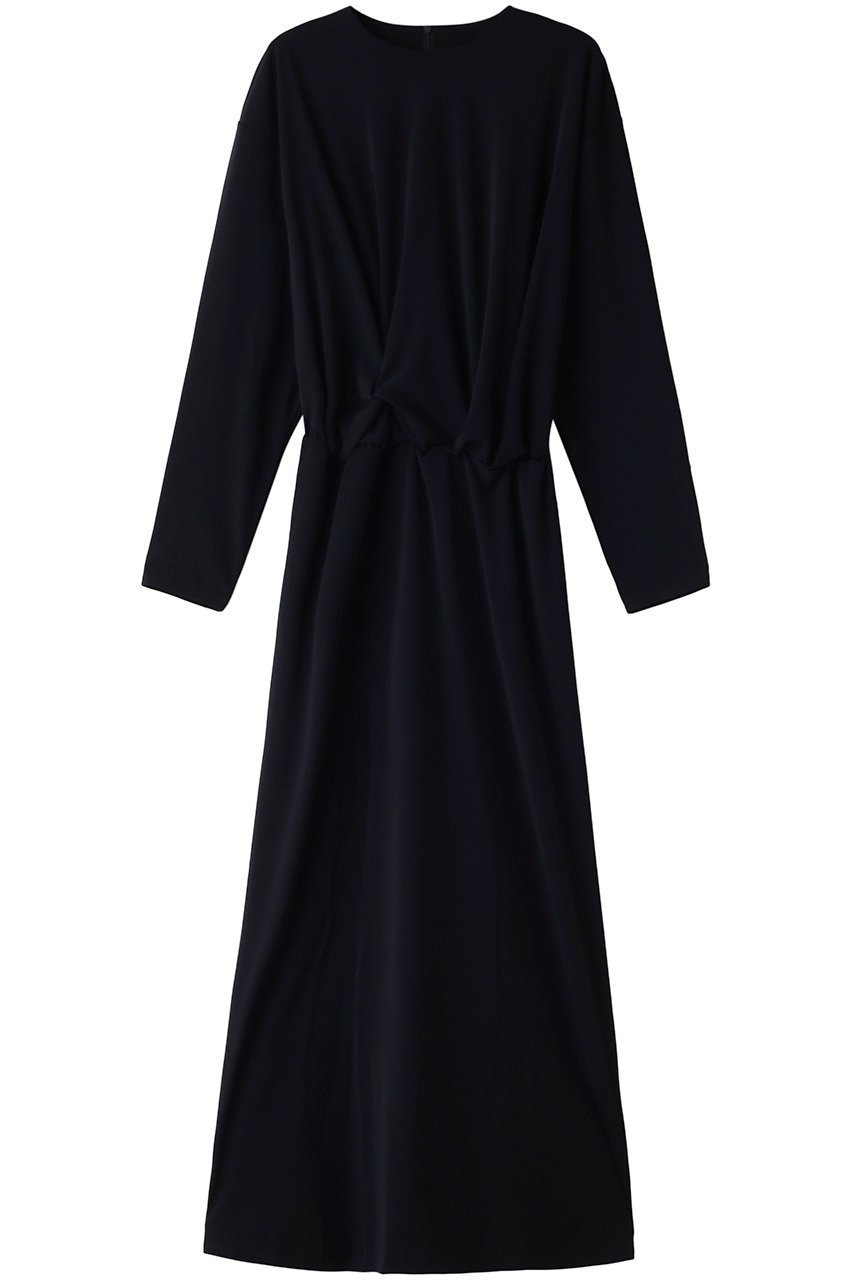 【リムアーク/RIM.ARK】のAsymmetry drape dress/ドレス・ワンピース インテリア・キッズ・メンズ・レディースファッション・服の通販 founy(ファニー) 　ファッション　Fashion　レディースファッション　Fashion for Women　ワンピース　Dresses　フォーマル・パーティードレス・結婚式用ドレス　Elegant & Casual Dresses　チュニック　Tunic Tops & Dresses　アクセサリー　Fashion Accessories　チュニック　Tunic, Long Top　ドレス　Dress, One-Piece　ドレープ　Drape, Draping Fabric　リラックス　Relax, Relaxed Fit　ロング　Long, Long-Length　エレガント 上品　Elegant　夏　Summer　ネイビー|ID: prp329100004607152 ipo3291000000032886116