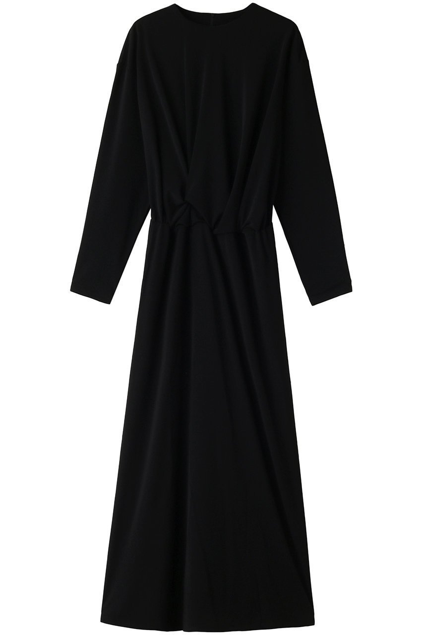 【リムアーク/RIM.ARK】のAsymmetry drape dress/ドレス・ワンピース インテリア・キッズ・メンズ・レディースファッション・服の通販 founy(ファニー) 　ファッション　Fashion　レディースファッション　Fashion for Women　ワンピース　Dresses　フォーマル・パーティードレス・結婚式用ドレス　Elegant & Casual Dresses　チュニック　Tunic Tops & Dresses　アクセサリー　Fashion Accessories　チュニック　Tunic, Long Top　ドレス　Dress, One-Piece　ドレープ　Drape, Draping Fabric　リラックス　Relax, Relaxed Fit　ロング　Long, Long-Length　エレガント 上品　Elegant　夏　Summer　ブラック|ID: prp329100004607152 ipo3291000000034969397