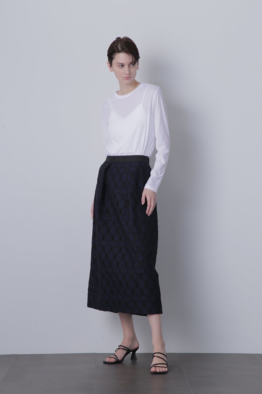 【ヒューエルミュージアム/hueLe Museum】の【hLM】カットアウトカットソー 人気、トレンドファッション・服の通販 founy(ファニー) 　ファッション　Fashion　レディースファッション　Fashion for Women　トップス・カットソー　Cut & Sew Tops　シャツ・ブラウス・オフィスカジュアル　Elegant Blouses & Button-Ups　ロングTシャツ・Tシャツ　Longline T-Shirts & Tees　カットソー・ベーシックTシャツ　Cut-and-Sewn Tops / Stretch Tees & Basics　おすすめ　Recommended / Our Picks　カットソー　Cut and Sewn Top　シンプル　Simple, Minimal　スリーブ　Sleeve, Long Sleeve / Short Sleeve　フロント　Front, Front Design　ロング　Long, Long-Length　other-7|ID: prp329100004607155 ipo3291000000035003377