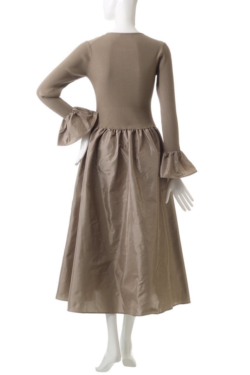 【デザイン ワークス/DESIGN WORKS】のリブコットンコンビワンピース 人気、トレンドファッション・服の通販 founy(ファニー) 　ファッション　Fashion　レディースファッション　Fashion for Women　ワンピース　Dresses　チュニック　Tunic Tops & Dresses　シューズ　Shoes, Footwear　シンプル　Simple, Minimal　チュニック　Tunic, Long Top　パーティ　Party, Party Style　フィット　Fit, Slim Fit　フォルム　Silhouette, Form　フレア　Flare, Flared　ロング　Long, Long-Length　other-4|ID: prp329100004607156 ipo3291000000035690368