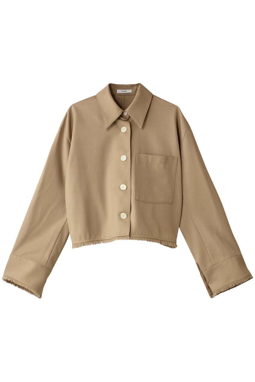 【クラネ/CLANE】のFRINGE SHORT SHIRT シャツ 人気、トレンドファッション・服の通販 founy(ファニー) 　ファッション　Fashion　レディースファッション　Fashion for Women　トップス・カットソー　Cut & Sew Tops　シャツ・ブラウス・オフィスカジュアル　Elegant Blouses & Button-Ups　ロングTシャツ・Tシャツ　Longline T-Shirts & Tees　なめらか　Smooth, Silky Texture　ショート　Short, Short Length　スリーブ　Sleeve, Long Sleeve / Short Sleeve　ロング　Long, Long-Length　 other-1|ID: prp329100004607159 ipo3291000000032886348