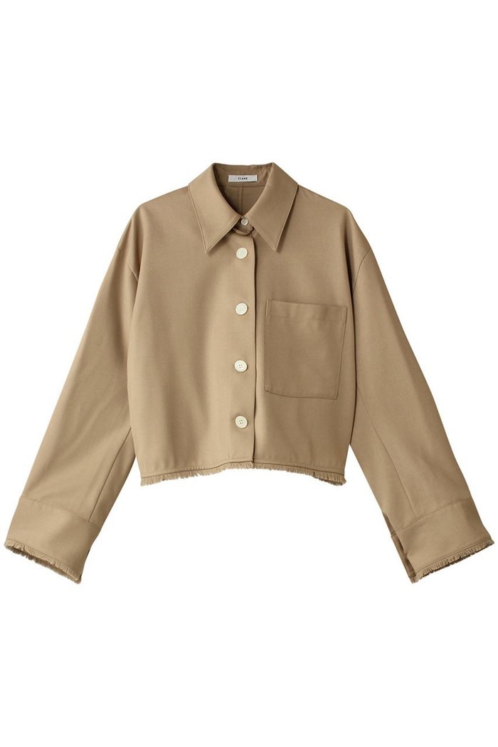 【クラネ/CLANE】のFRINGE SHORT SHIRT シャツ インテリア・キッズ・メンズ・レディースファッション・服の通販 founy(ファニー) https://founy.com/ ファッション Fashion レディースファッション Fashion for Women トップス・カットソー Cut & Sew Tops シャツ・ブラウス・オフィスカジュアル Elegant Blouses & Button-Ups ロングTシャツ・Tシャツ Longline T-Shirts & Tees なめらか Smooth, Silky Texture ショート Short, Short Length スリーブ Sleeve, Long Sleeve / Short Sleeve ロング Long, Long-Length |ID: prp329100004607159 ipo3291000000035690515