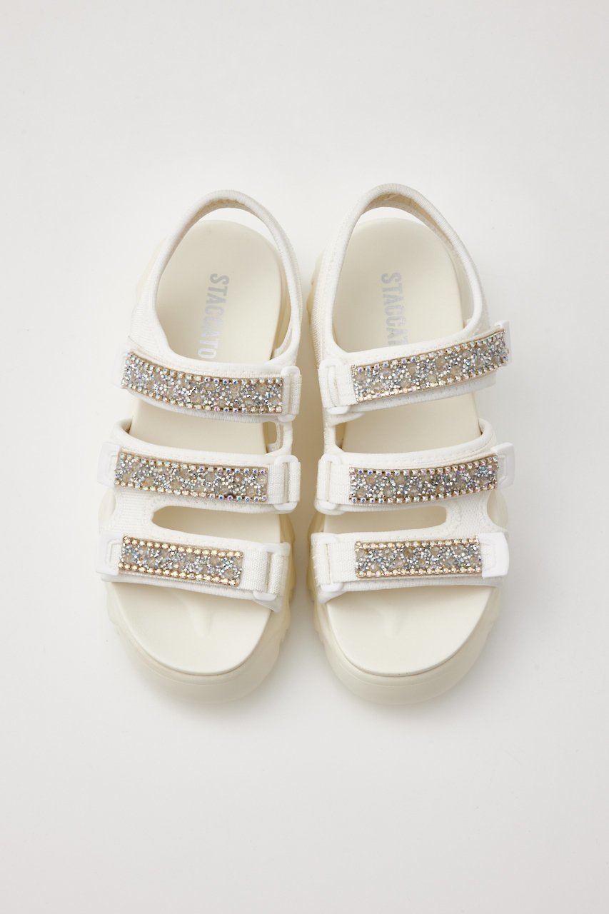 【スタッカート/STACCATO】のパラグポンプスポーティーサンダル 人気、トレンドファッション・服の通販 founy(ファニー) 　ファッション　Fashion　レディースファッション　Fashion for Women　サンダル　Sandals, Summer Shoes　ストーン　Stone, Gem-Like　トリプル　Triple, Three Layers　厚底　Platform Shoes　other-3|ID: prp329100004607164 ipo3291000000034940442