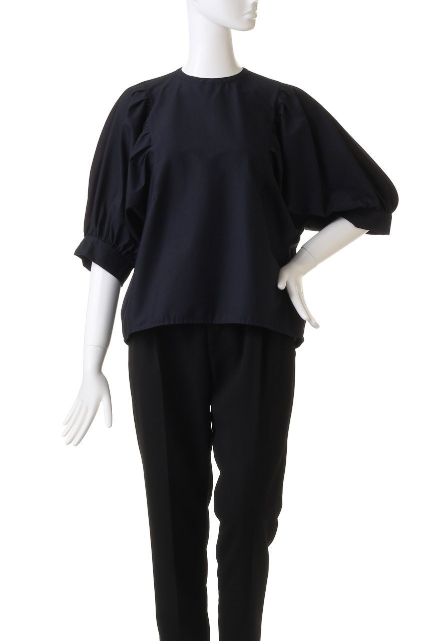 【マルティニーク/martinique】のコンビパフスリーブプルオーバー 人気、トレンドファッション・服の通販 founy(ファニー) 　ファッション　Fashion　レディースファッション　Fashion for Women　トップス・カットソー　Cut & Sew Tops　シャツ・ブラウス・オフィスカジュアル　Elegant Blouses & Button-Ups　ロングTシャツ・Tシャツ　Longline T-Shirts & Tees　カジュアルプルオーバー・ニットトップス　Pullovers & Knit Tops / Casual Pullovers　カットソー・ベーシックTシャツ　Cut-and-Sewn Tops / Stretch Tees & Basics　ギャザー　Gathered, Ruffled　ショート　Short, Short Length　シンプル　Simple, Minimal　スリーブ　Sleeve, Long Sleeve / Short Sleeve　ハーフ　Half, Half-Length　ファブリック　Fabric, Textile　ボトム　Bottoms, Lower Wear　再入荷　Restock / Back in Stock　other-2|ID: prp329100004607165 ipo3291000000035041168