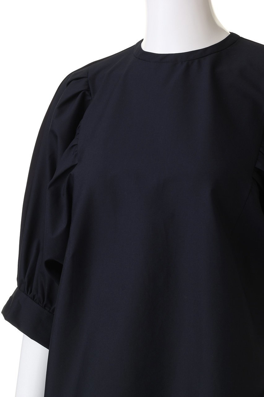 【マルティニーク/martinique】のコンビパフスリーブプルオーバー 人気、トレンドファッション・服の通販 founy(ファニー) 　ファッション　Fashion　レディースファッション　Fashion for Women　トップス・カットソー　Cut & Sew Tops　シャツ・ブラウス・オフィスカジュアル　Elegant Blouses & Button-Ups　ロングTシャツ・Tシャツ　Longline T-Shirts & Tees　カジュアルプルオーバー・ニットトップス　Pullovers & Knit Tops / Casual Pullovers　カットソー・ベーシックTシャツ　Cut-and-Sewn Tops / Stretch Tees & Basics　ギャザー　Gathered, Ruffled　ショート　Short, Short Length　シンプル　Simple, Minimal　スリーブ　Sleeve, Long Sleeve / Short Sleeve　ハーフ　Half, Half-Length　ファブリック　Fabric, Textile　ボトム　Bottoms, Lower Wear　再入荷　Restock / Back in Stock　other-5|ID: prp329100004607165 ipo3291000000035041171