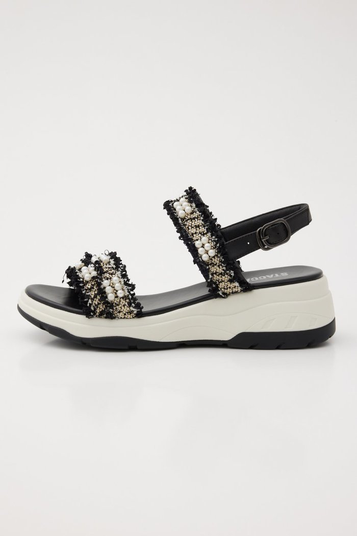 【スタッカート/STACCATO】のツイードパールデコWベルトスポーツサンダル インテリア・キッズ・メンズ・レディースファッション・服の通販 founy(ファニー) https://founy.com/ ファッション Fashion レディースファッション Fashion for Women ベルト&ウエストマーク Belts & Waist Accessories スポーツウェア Functional & Stylish Sportswear サンダル&ミュール Sandals & Mules サマー Summer, Summer Style サンダル Sandals, Summer Shoes スポーツ Sports, Activewear スマート Smart, Elegant ツイード Twill, Twill Weave パール Pearl, Pearl Accent フォルム Silhouette, Form ミドル Middle Length, Mid Height 今季 This Season, Current Season 夏 Summer 定番 Standard, Basic Item |ID: prp329100004607169 ipo3291000000035943982