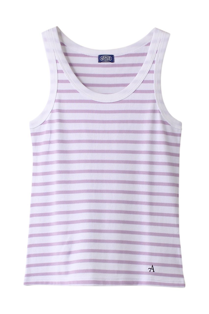 【マルティニーク/martinique】のArmor-luxタンクトップ インテリア・キッズ・メンズ・レディースファッション・服の通販 founy(ファニー) 　ファッション　Fashion　レディースファッション　Fashion for Women　トップス・カットソー　Cut & Sew Tops　キャミソール&ノースリーブ　Camisoles & Sleeveless Tops　シャツ・ブラウス・オフィスカジュアル　Elegant Blouses & Button-Ups　ロングTシャツ・Tシャツ　Longline T-Shirts & Tees　カットソー・ベーシックTシャツ　Cut-and-Sewn Tops / Stretch Tees & Basics　インナー　Innerwear　キャミソール　Camisole, Spaghetti Strap Top　スタンダード　Standard, Basic　タンク　Tank Top, Sleeveless Top　フィット　Fit, Slim Fit　ベーシック　Basic, Essential　パープル|ID: prp329100004607179 ipo3291000000032886746