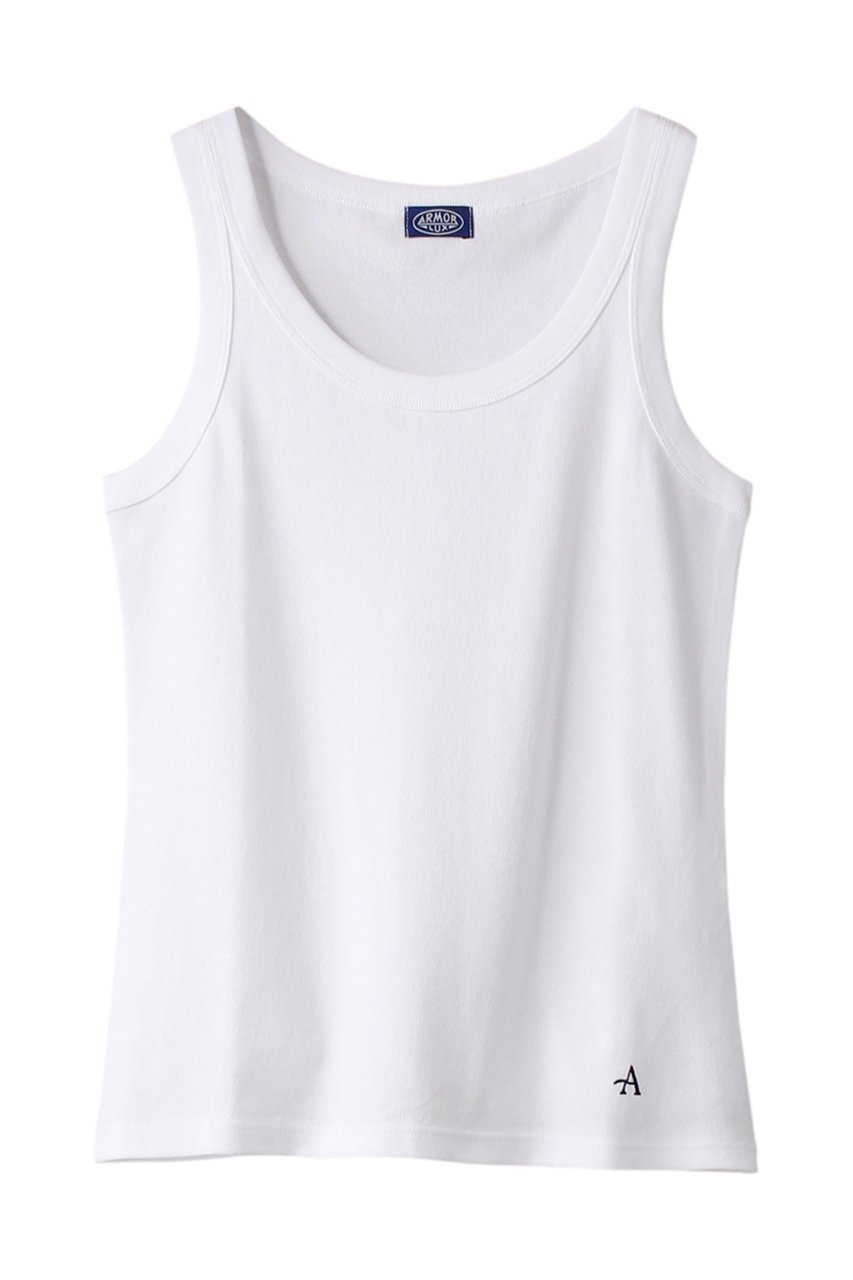 【マルティニーク/martinique】のArmor-luxタンクトップ インテリア・キッズ・メンズ・レディースファッション・服の通販 founy(ファニー) 　ファッション　Fashion　レディースファッション　Fashion for Women　トップス・カットソー　Cut & Sew Tops　キャミソール&ノースリーブ　Camisoles & Sleeveless Tops　シャツ・ブラウス・オフィスカジュアル　Elegant Blouses & Button-Ups　ロングTシャツ・Tシャツ　Longline T-Shirts & Tees　カットソー・ベーシックTシャツ　Cut-and-Sewn Tops / Stretch Tees & Basics　インナー　Innerwear　キャミソール　Camisole, Spaghetti Strap Top　スタンダード　Standard, Basic　タンク　Tank Top, Sleeveless Top　フィット　Fit, Slim Fit　ベーシック　Basic, Essential　ホワイト|ID: prp329100004607179 ipo3291000000032886754