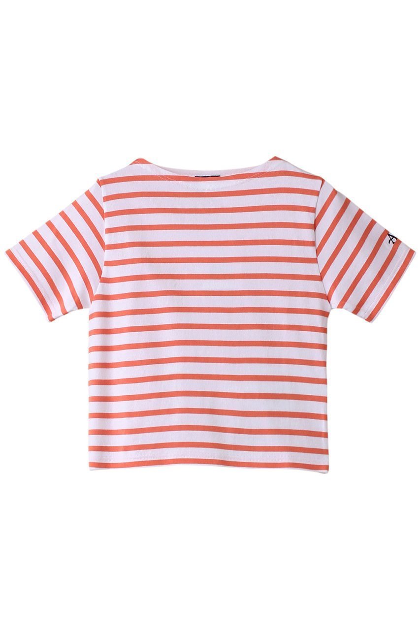 【マルティニーク/martinique】のArmor-luxショートカットソー インテリア・キッズ・メンズ・レディースファッション・服の通販 founy(ファニー) 　ファッション　Fashion　レディースファッション　Fashion for Women　トップス・カットソー　Cut & Sew Tops　シャツ・ブラウス・オフィスカジュアル　Elegant Blouses & Button-Ups　ロングTシャツ・Tシャツ　Longline T-Shirts & Tees　カットソー・ベーシックTシャツ　Cut-and-Sewn Tops / Stretch Tees & Basics　カットソー　Cut and Sewn Top　コンパクト　Compact, Small Size　ショート　Short, Short Length　シンプル　Simple, Minimal　スリーブ　Sleeve, Long Sleeve / Short Sleeve　オレンジ|ID: prp329100004607182 ipo3291000000032886809