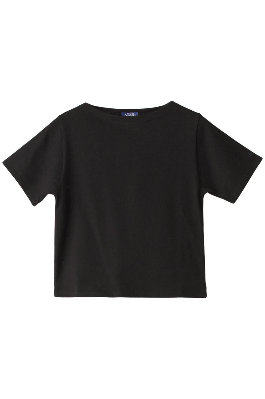 【マルティニーク/martinique】のArmor-luxショートカットソー インテリア・キッズ・メンズ・レディースファッション・服の通販 founy(ファニー) 　ファッション　Fashion　レディースファッション　Fashion for Women　トップス・カットソー　Cut & Sew Tops　シャツ・ブラウス・オフィスカジュアル　Elegant Blouses & Button-Ups　ロングTシャツ・Tシャツ　Longline T-Shirts & Tees　カットソー・ベーシックTシャツ　Cut-and-Sewn Tops / Stretch Tees & Basics　カットソー　Cut and Sewn Top　コンパクト　Compact, Small Size　ショート　Short, Short Length　シンプル　Simple, Minimal　スリーブ　Sleeve, Long Sleeve / Short Sleeve　ブラック|ID: prp329100004607182 ipo3291000000032886815