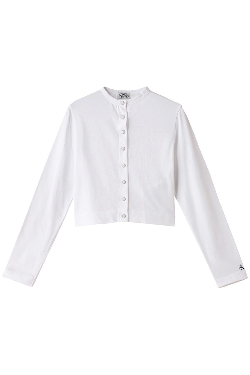 【マルティニーク/martinique】のショートカーディガン インテリア・キッズ・メンズ・レディースファッション・服の通販 founy(ファニー) 　ファッション　Fashion　レディースファッション　Fashion for Women　トップス・カットソー　Cut & Sew Tops　カーディガン・羽織り　Layered Style Cardigans　シャツ・ブラウス・オフィスカジュアル　Elegant Blouses & Button-Ups　ロングTシャツ・Tシャツ　Longline T-Shirts & Tees　カットソー・ベーシックTシャツ　Cut-and-Sewn Tops / Stretch Tees & Basics　カーディガン　Cardigan, Knitwear　コンパクト　Compact, Small Size　ショート　Short, Short Length　シンプル　Simple, Minimal　ワーク　Workwear, Utility Style　夏　Summer　春　Spring　S/S・春夏　SS, Spring/Summer, Warm Season　ホワイト|ID: prp329100004607183 ipo3291000000032886845