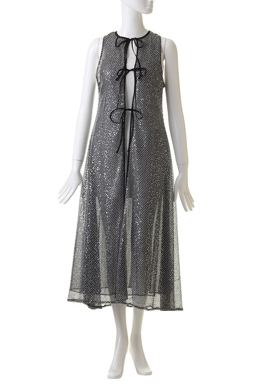 【メゾンスペシャル/MAISON SPECIAL】のSequins Maxidresses/スパンコールマキシワンピース 人気、トレンドファッション・服の通販 founy(ファニー) 　ファッション　Fashion　レディースファッション　Fashion for Women　ワンピース　Dresses　フォーマル・パーティードレス・結婚式用ドレス　Elegant & Casual Dresses　チュニック　Tunic Tops & Dresses　マキシ丈ワンピース・ロングドレス　Maxi Dresses / Long One-Pieces　スパンコール　Sequins, Sequin Embellishment　チュニック　Tunic, Long Top　チュール　Tulip, Tulip Motif　マキシ　Maxi, Full Length　リボン　Ribbon, Bow　ロング　Long, Long-Length　夏　Summer　羽織　Haori, Light Jacket　軽量　Lightweight, Ultra Light　other-6|ID: prp329100004607185 ipo3291000000032886914