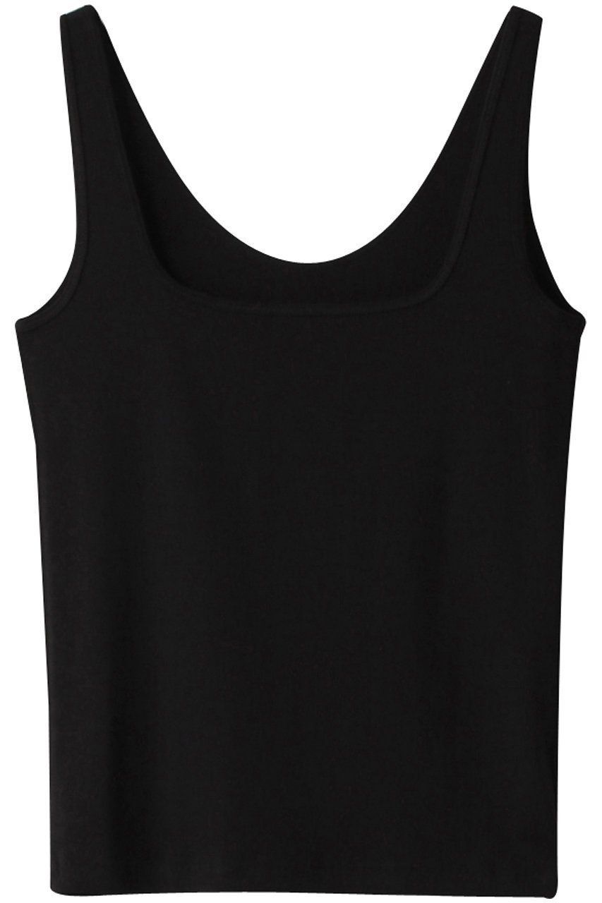 【マルティニーク/martinique】のフライスタンク インテリア・キッズ・メンズ・レディースファッション・服の通販 founy(ファニー) 　ファッション　Fashion　レディースファッション　Fashion for Women　トップス・カットソー　Cut & Sew Tops　キャミソール&ノースリーブ　Camisoles & Sleeveless Tops　シャツ・ブラウス・オフィスカジュアル　Elegant Blouses & Button-Ups　ロングTシャツ・Tシャツ　Longline T-Shirts & Tees　カットソー・ベーシックTシャツ　Cut-and-Sewn Tops / Stretch Tees & Basics　キャミソール　Camisole, Spaghetti Strap Top　サマー　Summer, Summer Style　タンク　Tank Top, Sleeveless Top　デコルテ　Décolleté, Neckline　定番　Standard, Basic Item　ブラック|ID: prp329100004607193 ipo3291000000032887092