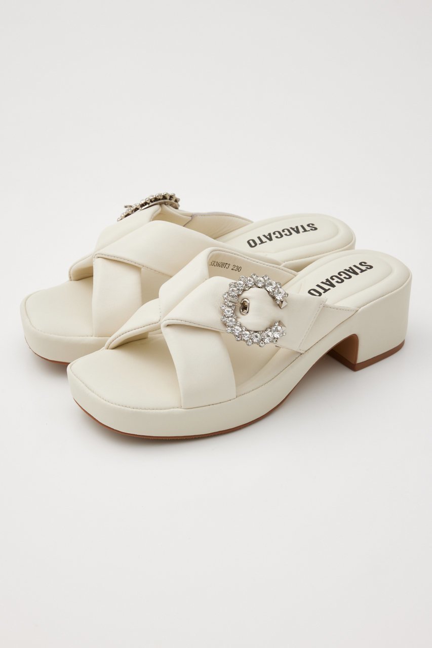 【スタッカート/STACCATO】のムーンフラワリーパフィークロスサンダル 人気、トレンドファッション・服の通販 founy(ファニー) 　ファッション　Fashion　レディースファッション　Fashion for Women　インソール　Shoe Insole　サンダル　Sandals, Summer Shoes　人気　Popular, Best Seller　other-2|ID: prp329100004607194 ipo3291000000034940792