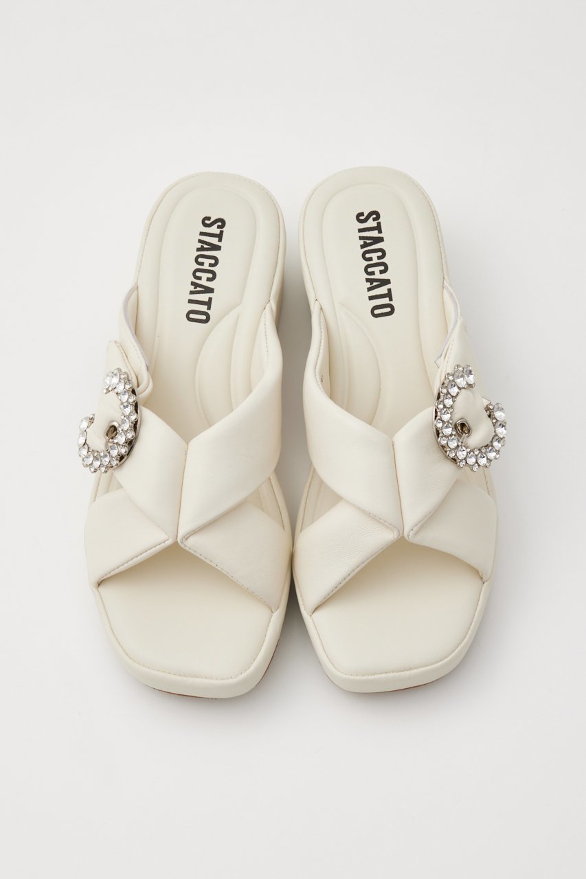 【スタッカート/STACCATO】のムーンフラワリーパフィークロスサンダル 人気、トレンドファッション・服の通販 founy(ファニー) 　ファッション　Fashion　レディースファッション　Fashion for Women　インソール　Shoe Insole　サンダル　Sandals, Summer Shoes　人気　Popular, Best Seller　other-3|ID: prp329100004607194 ipo3291000000034940793