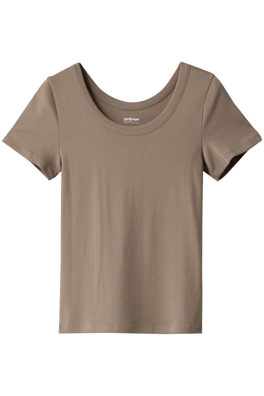 【マルティニーク/martinique】のTシャツ インテリア・キッズ・メンズ・レディースファッション・服の通販 founy(ファニー) 　ファッション　Fashion　レディースファッション　Fashion for Women　トップス・カットソー　Cut & Sew Tops　シャツ・ブラウス・オフィスカジュアル　Elegant Blouses & Button-Ups　ロングTシャツ・Tシャツ　Longline T-Shirts & Tees　カットソー・ベーシックTシャツ　Cut-and-Sewn Tops / Stretch Tees & Basics　カーディガン　Cardigan, Knitwear　ショート　Short, Short Length　スリーブ　Sleeve, Long Sleeve / Short Sleeve　定番　Standard, Basic Item　モカ|ID: prp329100004607196 ipo3291000000032887127
