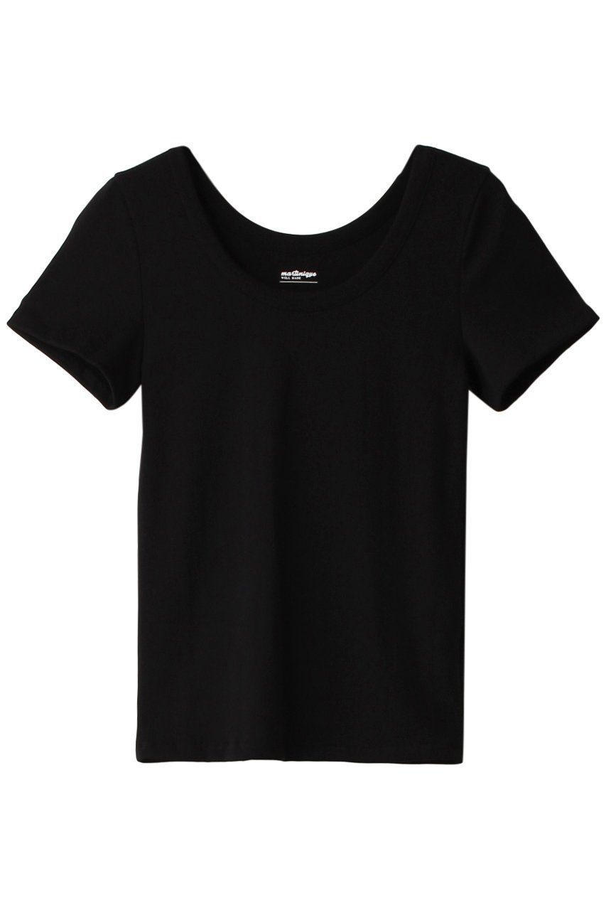 【マルティニーク/martinique】のTシャツ インテリア・キッズ・メンズ・レディースファッション・服の通販 founy(ファニー) 　ファッション　Fashion　レディースファッション　Fashion for Women　トップス・カットソー　Cut & Sew Tops　シャツ・ブラウス・オフィスカジュアル　Elegant Blouses & Button-Ups　ロングTシャツ・Tシャツ　Longline T-Shirts & Tees　カットソー・ベーシックTシャツ　Cut-and-Sewn Tops / Stretch Tees & Basics　カーディガン　Cardigan, Knitwear　ショート　Short, Short Length　スリーブ　Sleeve, Long Sleeve / Short Sleeve　定番　Standard, Basic Item　ブラック|ID: prp329100004607196 ipo3291000000032887136