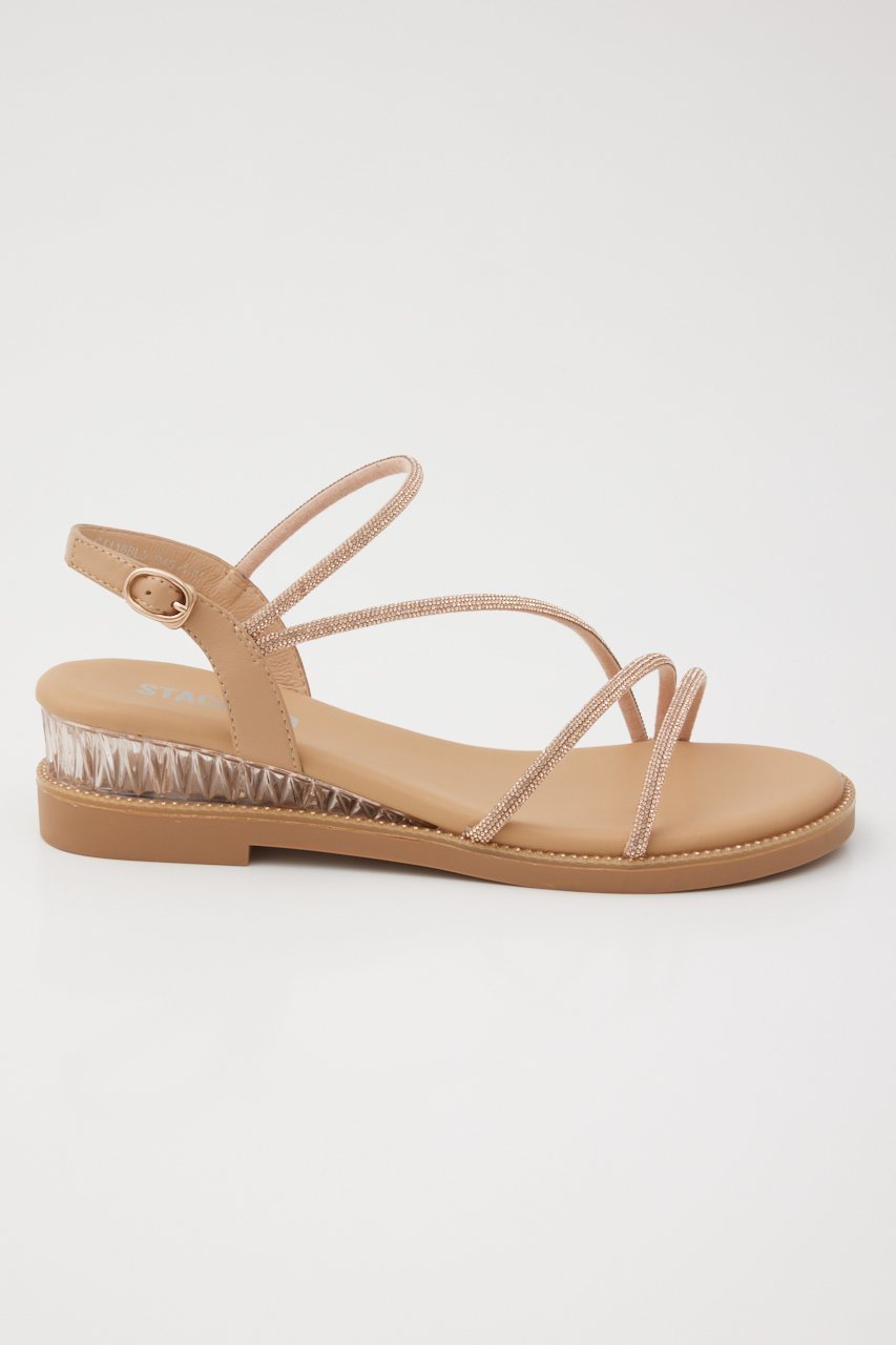 【スタッカート/STACCATO】のプルスコードストラップシャイニーフラット 人気、トレンドファッション・服の通販 founy(ファニー) 　ファッション　Fashion　レディースファッション　Fashion for Women　サンダル　Sandals, Summer Shoes　シューズ　Shoes, Footwear　ジュエリー　Jewelry, Accessories　ストーン　Stone, Gem-Like　フラット　Flat, Flat Shoes　ラグジュアリー　Luxury, Elegant　人気　Popular, Best Seller　夏　Summer　other-4|ID: prp329100004607203 ipo3291000000034940829