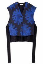 【アドーア/ADORE】のボタニカルジャガードブラウス 人気、トレンドファッション・服の通販 founy(ファニー) ファッション Fashion レディースファッション Fashion for Women トップス・カットソー Cut & Sew Tops シャツ・ブラウス・オフィスカジュアル Elegant Blouses & Button-Ups ショート Short, Short Length ジャカード／ジャガード Jacquard, Woven Pattern スリーブ Sleeve, Long Sleeve / Short Sleeve セットアップ Set-Up, Coordinated Outfit フラワー Flower, Floral ボタニカル Botanical, Floral Pattern モチーフ Motif, Design Theme エレガント 上品 Elegant 再入荷 Restock / Back in Stock thumbnail ブルー|ID: prp329100004607207 ipo3291000000034989377