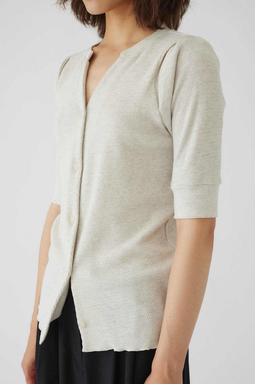 【リムアーク/RIM.ARK】のHalf sleeve thermal tops/トップス 人気、トレンドファッション・服の通販 founy(ファニー) 　ファッション　Fashion　レディースファッション　Fashion for Women　トップス・カットソー　Cut & Sew Tops　シャツ・ブラウス・オフィスカジュアル　Elegant Blouses & Button-Ups　ロングTシャツ・Tシャツ　Longline T-Shirts & Tees　カットソー・ベーシックTシャツ　Cut-and-Sewn Tops / Stretch Tees & Basics　スリーブ　Sleeve, Long Sleeve / Short Sleeve　ハーフ　Half, Half-Length　リラックス　Relax, Relaxed Fit　ロング　Long, Long-Length　other-3|ID: prp329100004607210 ipo3291000000032887482