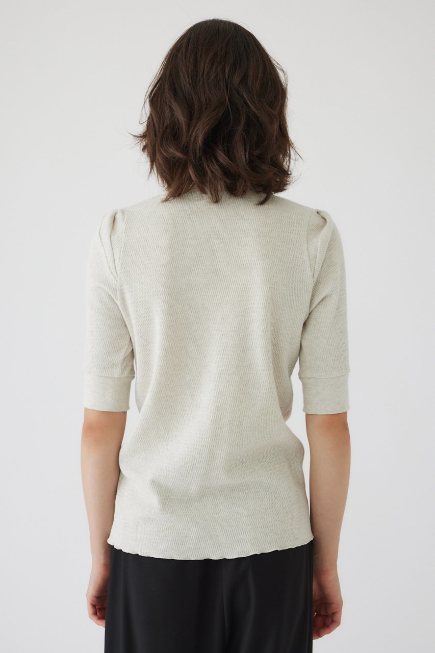 【リムアーク/RIM.ARK】のHalf sleeve thermal tops/トップス 人気、トレンドファッション・服の通販 founy(ファニー) 　ファッション　Fashion　レディースファッション　Fashion for Women　トップス・カットソー　Cut & Sew Tops　シャツ・ブラウス・オフィスカジュアル　Elegant Blouses & Button-Ups　ロングTシャツ・Tシャツ　Longline T-Shirts & Tees　カットソー・ベーシックTシャツ　Cut-and-Sewn Tops / Stretch Tees & Basics　スリーブ　Sleeve, Long Sleeve / Short Sleeve　ハーフ　Half, Half-Length　リラックス　Relax, Relaxed Fit　ロング　Long, Long-Length　other-4|ID: prp329100004607210 ipo3291000000032887486