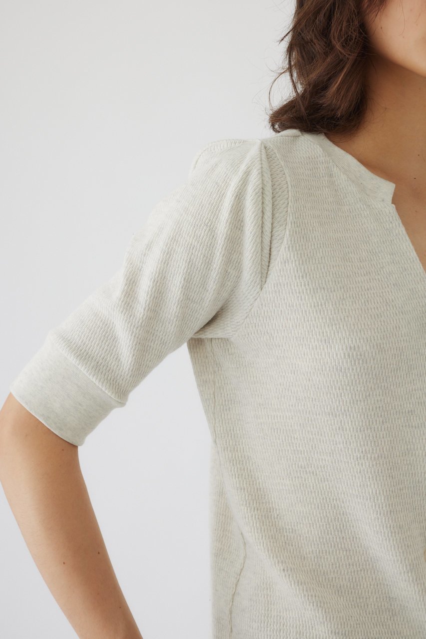 【リムアーク/RIM.ARK】のHalf sleeve thermal tops/トップス 人気、トレンドファッション・服の通販 founy(ファニー) 　ファッション　Fashion　レディースファッション　Fashion for Women　トップス・カットソー　Cut & Sew Tops　シャツ・ブラウス・オフィスカジュアル　Elegant Blouses & Button-Ups　ロングTシャツ・Tシャツ　Longline T-Shirts & Tees　カットソー・ベーシックTシャツ　Cut-and-Sewn Tops / Stretch Tees & Basics　スリーブ　Sleeve, Long Sleeve / Short Sleeve　ハーフ　Half, Half-Length　リラックス　Relax, Relaxed Fit　ロング　Long, Long-Length　other-8|ID: prp329100004607210 ipo3291000000032887508