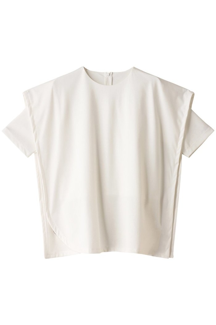 【リムアーク/RIM.ARK】のLayered square cut tops/トップス インテリア・キッズ・メンズ・レディースファッション・服の通販 founy(ファニー) https://founy.com/ ファッション Fashion レディースファッション Fashion for Women トップス・カットソー Cut & Sew Tops シャツ・ブラウス・オフィスカジュアル Elegant Blouses & Button-Ups ロングTシャツ・Tシャツ Longline T-Shirts & Tees カットソー・ベーシックTシャツ Cut-and-Sewn Tops / Stretch Tees & Basics カットソー Cut and Sewn Top ショート Short, Short Length スリーブ Sleeve, Long Sleeve / Short Sleeve ドッキング Docking, Mixed Material ドレープ Drape, Draping Fabric リラックス Relax, Relaxed Fit 夏 Summer |ID: prp329100004607216 ipo3291000000032887631