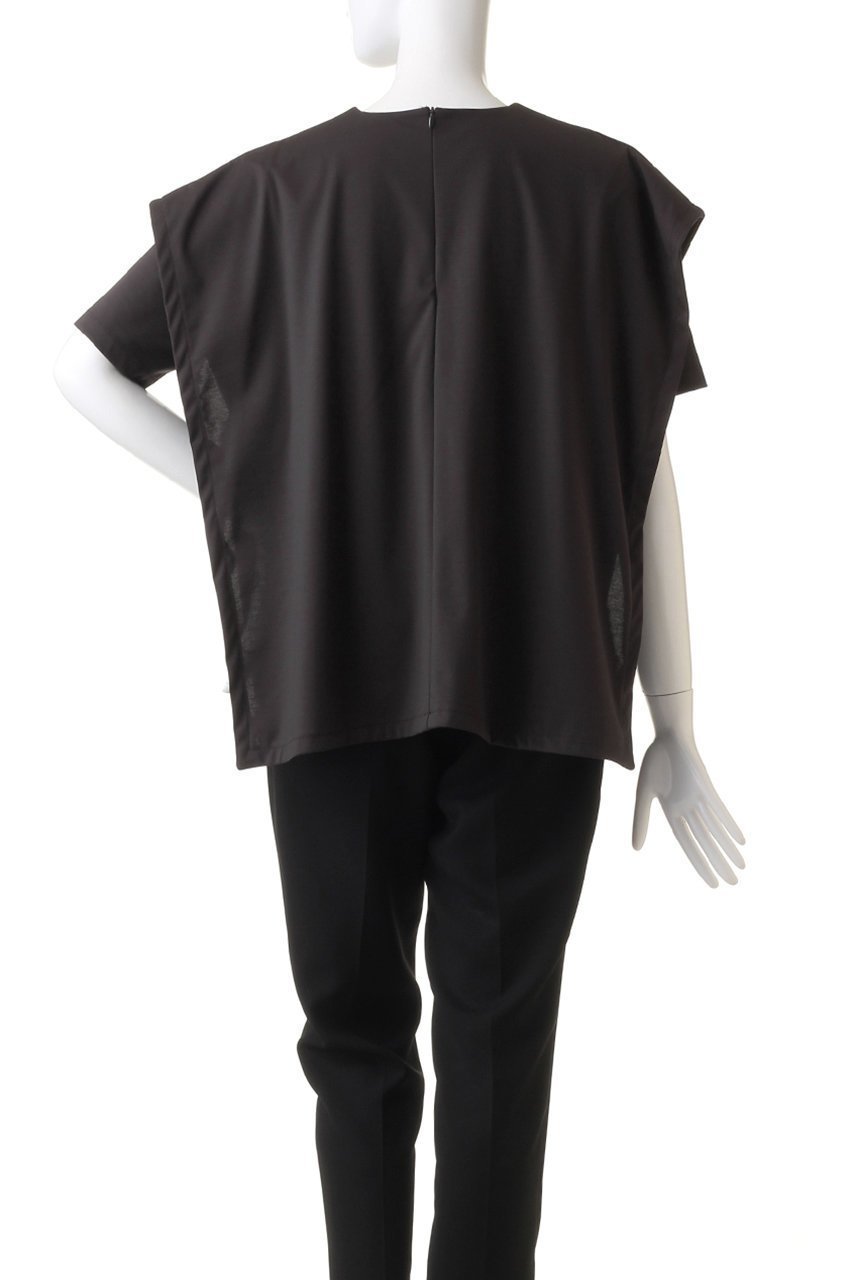 【リムアーク/RIM.ARK】のLayered square cut tops/トップス 人気、トレンドファッション・服の通販 founy(ファニー) 　ファッション　Fashion　レディースファッション　Fashion for Women　トップス・カットソー　Cut & Sew Tops　シャツ・ブラウス・オフィスカジュアル　Elegant Blouses & Button-Ups　ロングTシャツ・Tシャツ　Longline T-Shirts & Tees　カットソー・ベーシックTシャツ　Cut-and-Sewn Tops / Stretch Tees & Basics　カットソー　Cut and Sewn Top　ショート　Short, Short Length　スリーブ　Sleeve, Long Sleeve / Short Sleeve　ドッキング　Docking, Mixed Material　ドレープ　Drape, Draping Fabric　リラックス　Relax, Relaxed Fit　夏　Summer　other-4|ID: prp329100004607216 ipo3291000000032887658