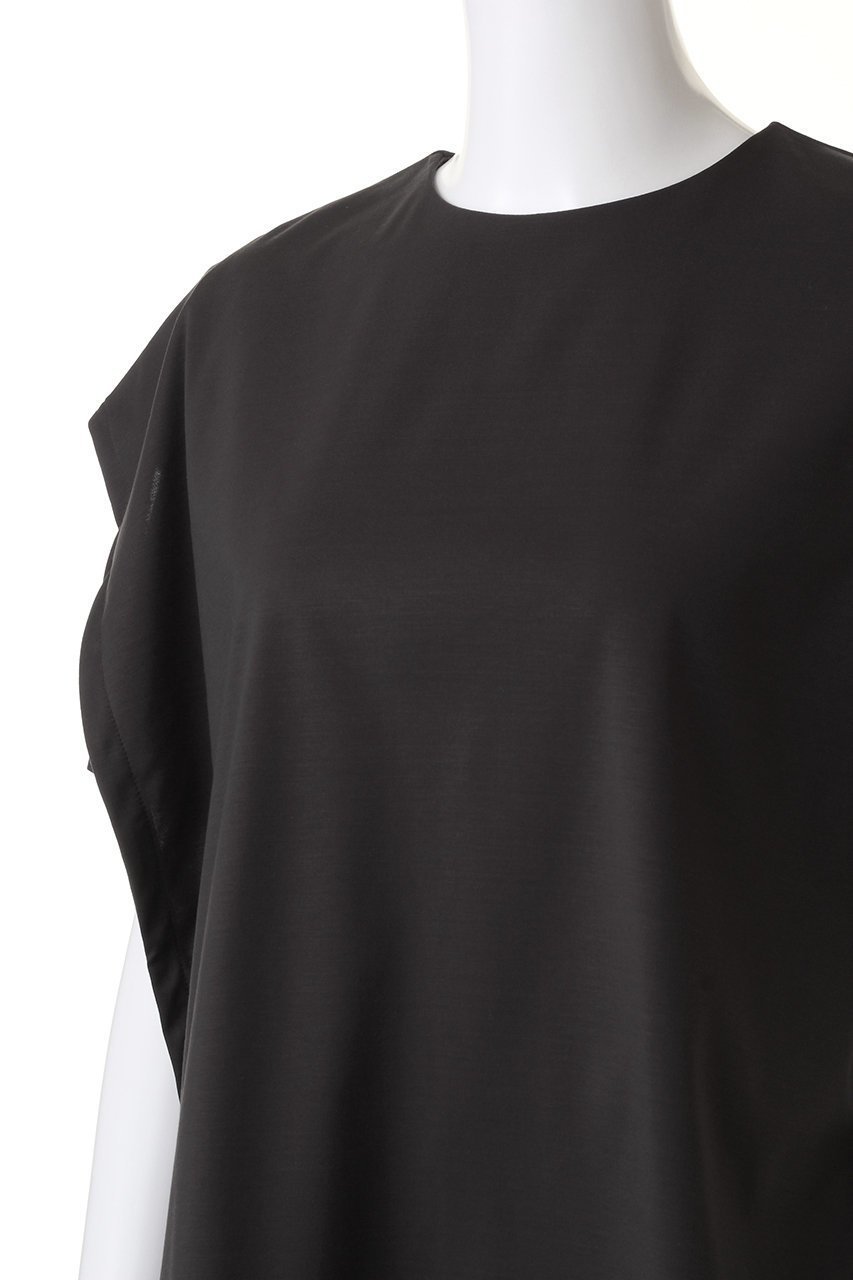 【リムアーク/RIM.ARK】のLayered square cut tops/トップス 人気、トレンドファッション・服の通販 founy(ファニー) 　ファッション　Fashion　レディースファッション　Fashion for Women　トップス・カットソー　Cut & Sew Tops　シャツ・ブラウス・オフィスカジュアル　Elegant Blouses & Button-Ups　ロングTシャツ・Tシャツ　Longline T-Shirts & Tees　カットソー・ベーシックTシャツ　Cut-and-Sewn Tops / Stretch Tees & Basics　カットソー　Cut and Sewn Top　ショート　Short, Short Length　スリーブ　Sleeve, Long Sleeve / Short Sleeve　ドッキング　Docking, Mixed Material　ドレープ　Drape, Draping Fabric　リラックス　Relax, Relaxed Fit　夏　Summer　other-5|ID: prp329100004607216 ipo3291000000032887662