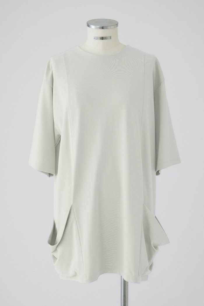 【リムアーク/RIM.ARK】のDrape pocket cut tops/トップス インテリア・キッズ・メンズ・レディースファッション・服の通販 founy(ファニー) https://founy.com/ ファッション Fashion レディースファッション Fashion for Women トップス・カットソー Cut & Sew Tops シャツ・ブラウス・オフィスカジュアル Elegant Blouses & Button-Ups ロングTシャツ・Tシャツ Longline T-Shirts & Tees カットソー・ベーシックTシャツ Cut-and-Sewn Tops / Stretch Tees & Basics ショート Short, Short Length スリーブ Sleeve, Long Sleeve / Short Sleeve バランス Balance, Style Balance |ID: prp329100004607217 ipo3291000000032887666