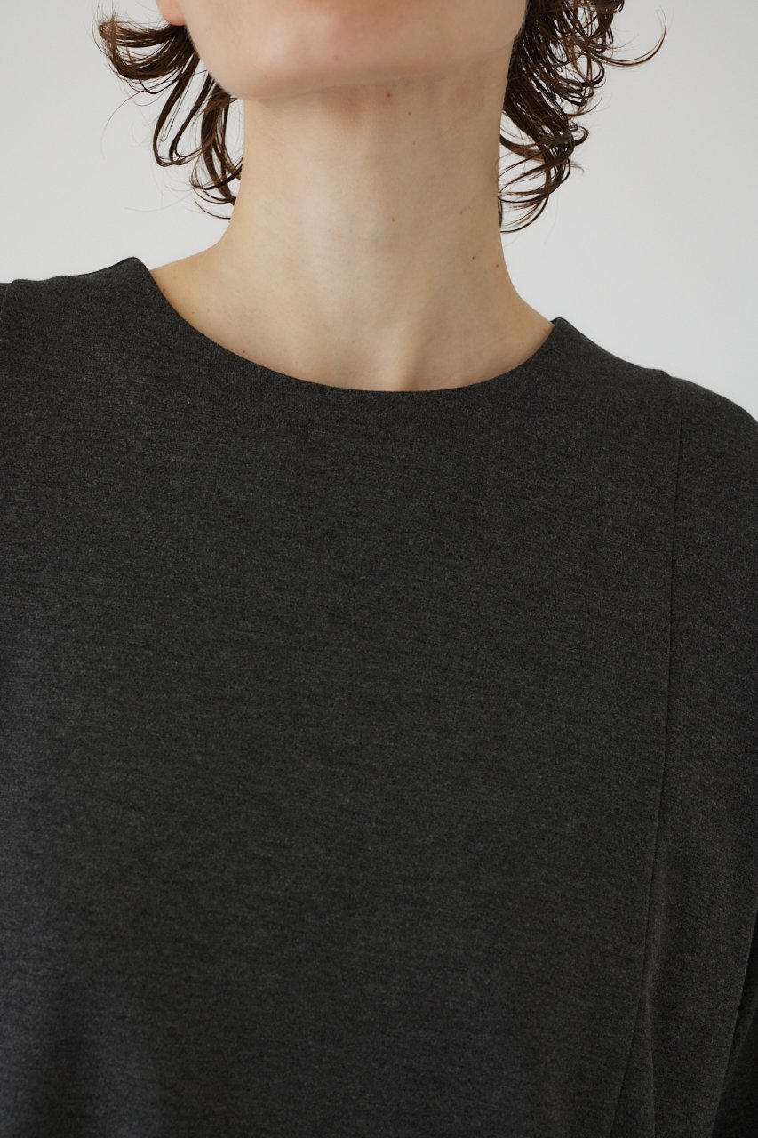 【リムアーク/RIM.ARK】のDrape pocket cut tops/トップス 人気、トレンドファッション・服の通販 founy(ファニー) 　ファッション　Fashion　レディースファッション　Fashion for Women　トップス・カットソー　Cut & Sew Tops　シャツ・ブラウス・オフィスカジュアル　Elegant Blouses & Button-Ups　ロングTシャツ・Tシャツ　Longline T-Shirts & Tees　カットソー・ベーシックTシャツ　Cut-and-Sewn Tops / Stretch Tees & Basics　ショート　Short, Short Length　スリーブ　Sleeve, Long Sleeve / Short Sleeve　バランス　Balance, Style Balance　other-6|ID: prp329100004607217 ipo3291000000032887701