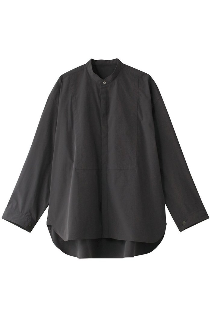 【エリオポール/heliopole】のバンドカラーシャツ インテリア・キッズ・メンズ・レディースファッション・服の通販 founy(ファニー) https://founy.com/ ファッション Fashion レディースファッション Fashion for Women トップス・カットソー Cut & Sew Tops シャツ・ブラウス・オフィスカジュアル Elegant Blouses & Button-Ups シンプル Simple, Minimal ストレッチ Stretch, Stretchy Fabric スリーブ Sleeve, Long Sleeve / Short Sleeve ロング Long, Long-Length |ID: prp329100004607221 ipo3291000000032887732