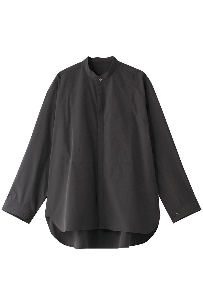 【エリオポール/heliopole】のバンドカラーシャツ 人気、トレンドファッション・服の通販 founy(ファニー) 　ファッション　Fashion　レディースファッション　Fashion for Women　トップス・カットソー　Cut & Sew Tops　シャツ・ブラウス・オフィスカジュアル　Elegant Blouses & Button-Ups　シンプル　Simple, Minimal　ストレッチ　Stretch, Stretchy Fabric　スリーブ　Sleeve, Long Sleeve / Short Sleeve　ロング　Long, Long-Length　 other-1|ID: prp329100004607221 ipo3291000000035923265