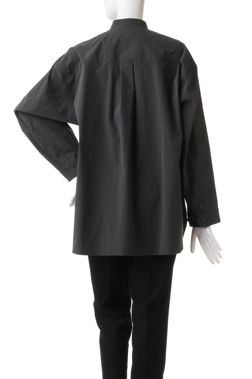 【エリオポール/heliopole】のバンドカラーシャツ 人気、トレンドファッション・服の通販 founy(ファニー) 　ファッション　Fashion　レディースファッション　Fashion for Women　トップス・カットソー　Cut & Sew Tops　シャツ・ブラウス・オフィスカジュアル　Elegant Blouses & Button-Ups　シンプル　Simple, Minimal　ストレッチ　Stretch, Stretchy Fabric　スリーブ　Sleeve, Long Sleeve / Short Sleeve　ロング　Long, Long-Length　other-4|ID: prp329100004607221 ipo3291000000035923269