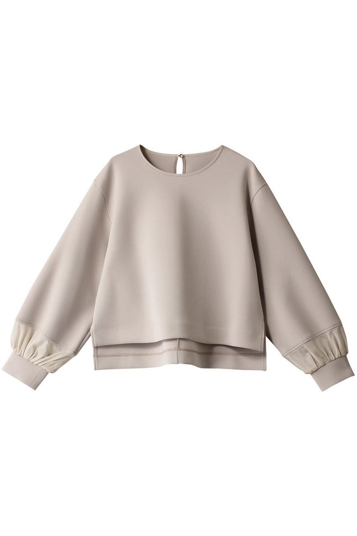 【アナイ/ANAYI】のダブルジャージー袖シアープルオーバー インテリア・キッズ・メンズ・レディースファッション・服の通販 founy(ファニー) https://founy.com/ ファッション Fashion レディースファッション Fashion for Women トップス・カットソー Cut & Sew Tops シャツ・ブラウス・オフィスカジュアル Elegant Blouses & Button-Ups ロングTシャツ・Tシャツ Longline T-Shirts & Tees カジュアルプルオーバー・ニットトップス Pullovers & Knit Tops / Casual Pullovers カットソー・ベーシックTシャツ Cut-and-Sewn Tops / Stretch Tees & Basics オーガンジー Organza Fabric シアー Sheer, See-Through スリーブ Sleeve, Long Sleeve / Short Sleeve ダブル Double, Double-Breasted バランス Balance, Style Balance ロング Long, Long-Length 再入荷 Restock / Back in Stock |ID: prp329100004607224 ipo3291000000032887800
