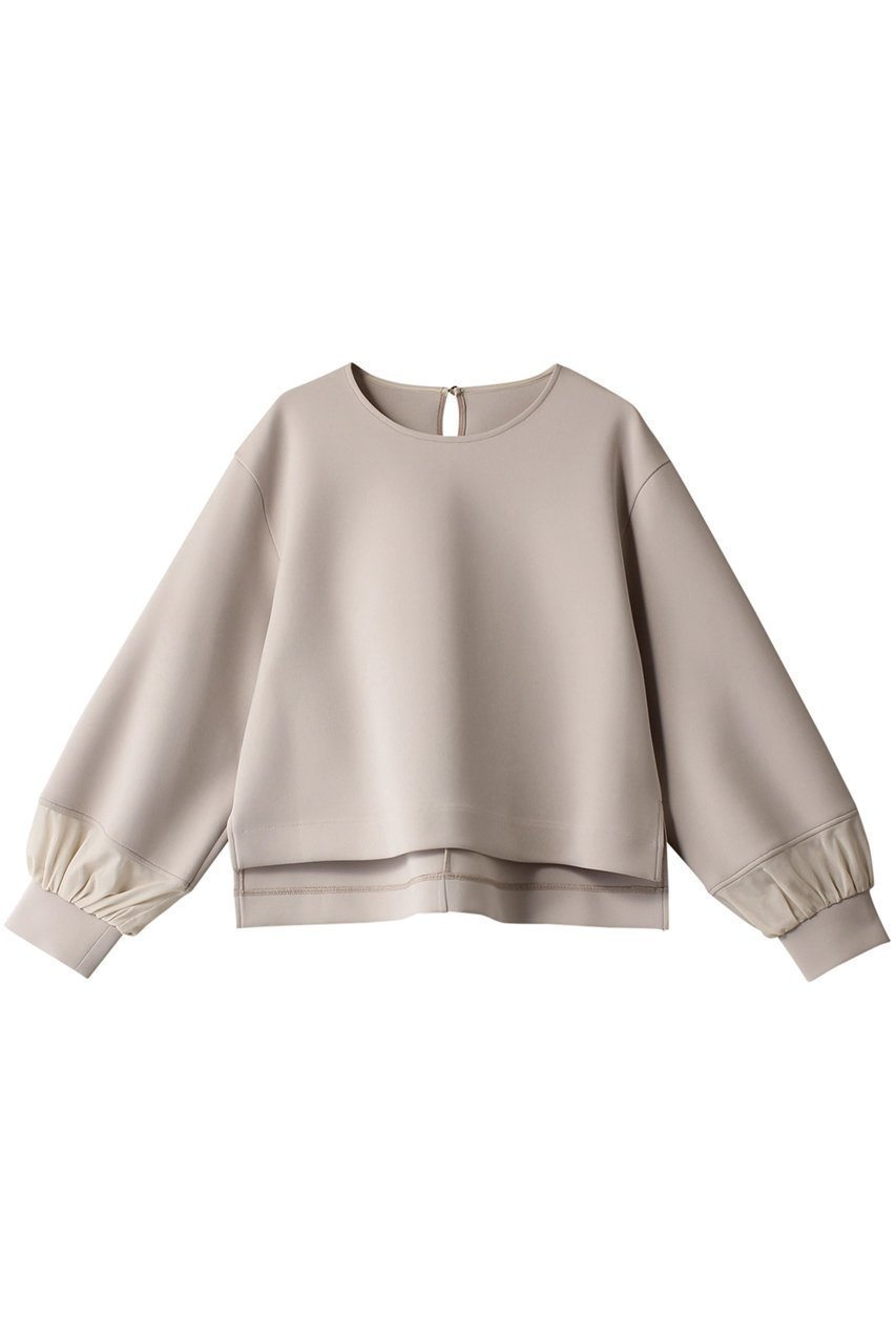【アナイ/ANAYI】のダブルジャージー袖シアープルオーバー 人気、トレンドファッション・服の通販 founy(ファニー) 　ファッション　Fashion　レディースファッション　Fashion for Women　トップス・カットソー　Cut & Sew Tops　シャツ・ブラウス・オフィスカジュアル　Elegant Blouses & Button-Ups　ロングTシャツ・Tシャツ　Longline T-Shirts & Tees　カジュアルプルオーバー・ニットトップス　Pullovers & Knit Tops / Casual Pullovers　カットソー・ベーシックTシャツ　Cut-and-Sewn Tops / Stretch Tees & Basics　オーガンジー　Organza Fabric　シアー　Sheer, See-Through　スリーブ　Sleeve, Long Sleeve / Short Sleeve　ダブル　Double, Double-Breasted　バランス　Balance, Style Balance　ロング　Long, Long-Length　再入荷　Restock / Back in Stock　 other-1|ID: prp329100004607224 ipo3291000000032887800