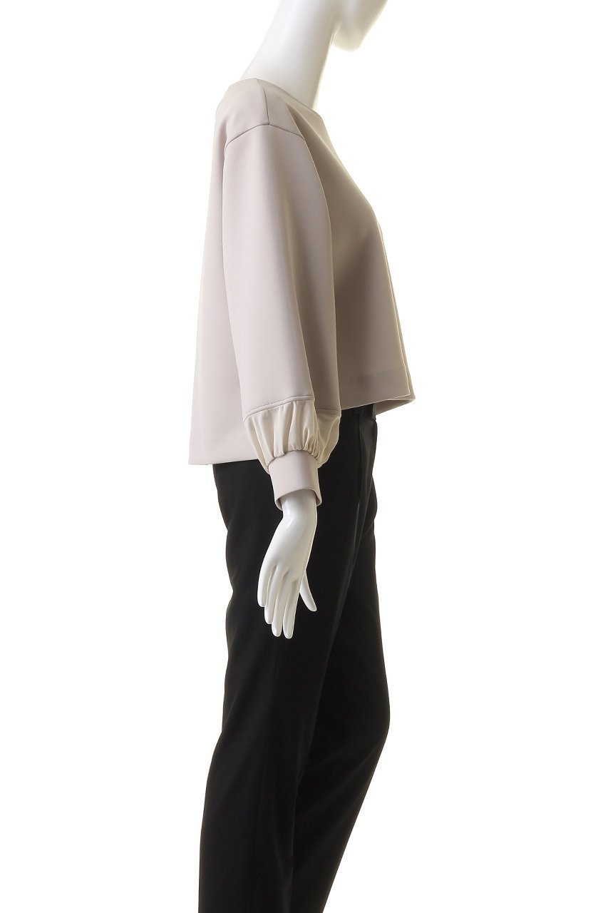【アナイ/ANAYI】のダブルジャージー袖シアープルオーバー 人気、トレンドファッション・服の通販 founy(ファニー) 　ファッション　Fashion　レディースファッション　Fashion for Women　トップス・カットソー　Cut & Sew Tops　シャツ・ブラウス・オフィスカジュアル　Elegant Blouses & Button-Ups　ロングTシャツ・Tシャツ　Longline T-Shirts & Tees　カジュアルプルオーバー・ニットトップス　Pullovers & Knit Tops / Casual Pullovers　カットソー・ベーシックTシャツ　Cut-and-Sewn Tops / Stretch Tees & Basics　オーガンジー　Organza Fabric　シアー　Sheer, See-Through　スリーブ　Sleeve, Long Sleeve / Short Sleeve　ダブル　Double, Double-Breasted　バランス　Balance, Style Balance　ロング　Long, Long-Length　再入荷　Restock / Back in Stock　other-3|ID: prp329100004607224 ipo3291000000032887813
