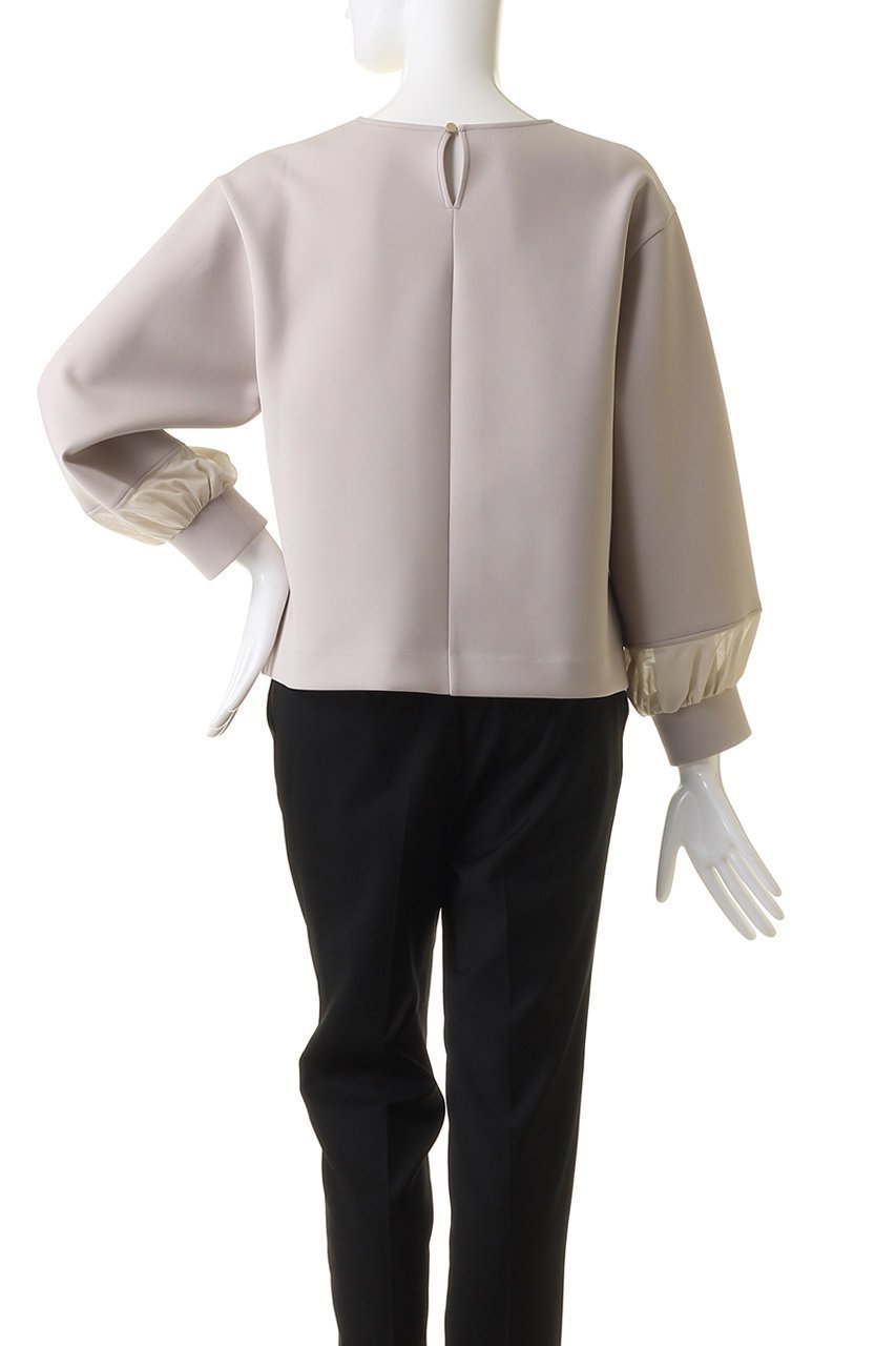 【アナイ/ANAYI】のダブルジャージー袖シアープルオーバー 人気、トレンドファッション・服の通販 founy(ファニー) 　ファッション　Fashion　レディースファッション　Fashion for Women　トップス・カットソー　Cut & Sew Tops　シャツ・ブラウス・オフィスカジュアル　Elegant Blouses & Button-Ups　ロングTシャツ・Tシャツ　Longline T-Shirts & Tees　カジュアルプルオーバー・ニットトップス　Pullovers & Knit Tops / Casual Pullovers　カットソー・ベーシックTシャツ　Cut-and-Sewn Tops / Stretch Tees & Basics　オーガンジー　Organza Fabric　シアー　Sheer, See-Through　スリーブ　Sleeve, Long Sleeve / Short Sleeve　ダブル　Double, Double-Breasted　バランス　Balance, Style Balance　ロング　Long, Long-Length　再入荷　Restock / Back in Stock　other-4|ID: prp329100004607224 ipo3291000000032887817