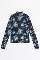 【メゾンスペシャル/MAISON SPECIAL】のFlower Dot Turtle High Neck Tops/フラワードットタートルハイネックトップス BLU(ブルー)|ID: prp329100004607228 ipo3291000000032887913
