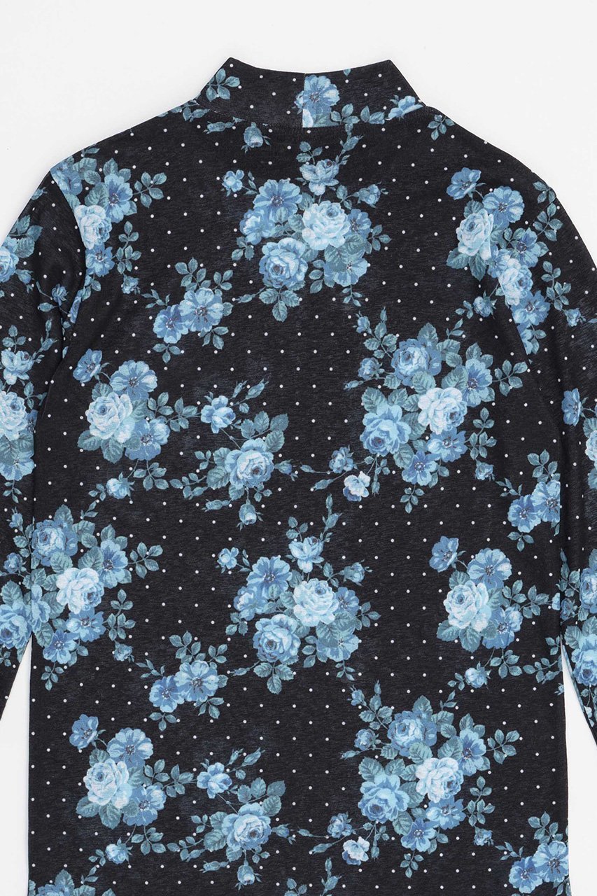 【メゾンスペシャル/MAISON SPECIAL】のFlower Dot Turtle High Neck Tops/フラワードットタートルハイネックトップス 人気、トレンドファッション・服の通販 founy(ファニー) 　ファッション　Fashion　レディースファッション　Fashion for Women　トップス・カットソー　Cut & Sew Tops　シャツ・ブラウス・オフィスカジュアル　Elegant Blouses & Button-Ups　ロングTシャツ・Tシャツ　Longline T-Shirts & Tees　カットソー・ベーシックTシャツ　Cut-and-Sewn Tops / Stretch Tees & Basics　インナー　Innerwear　スリーブ　Sleeve, Long Sleeve / Short Sleeve　タイツ　Tights, Legwear　プリント　Print, Printed Pattern　ラグジュアリー　Luxury, Elegant　ロング　Long, Long-Length　other-5|ID: prp329100004607228 ipo3291000000032887930