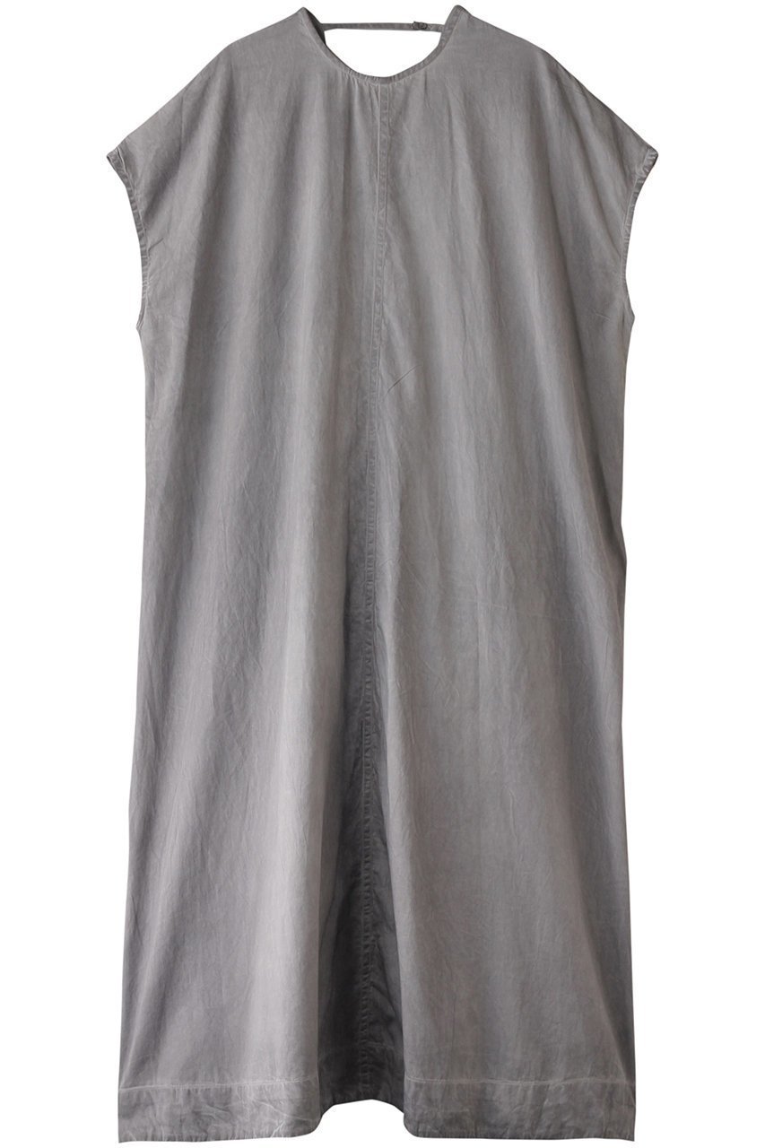 【ミズイロ インド/mizuiro ind】のpigment dyed gather neck OP ワンピース インテリア・キッズ・メンズ・レディースファッション・服の通販 founy(ファニー) 　ファッション　Fashion　レディースファッション　Fashion for Women　ワンピース　Dresses　チュニック　Tunic Tops & Dresses　インナー　Innerwear　ギャザー　Gathered, Ruffled　チュニック　Tunic, Long Top　フェミニン　Feminine, Girly　ロング　Long, Long-Length　gray|ID: prp329100004607230 ipo3291000000032887938