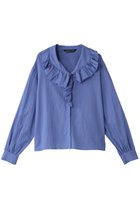 【ミズイロ インド/mizuiro ind】のfrill collar shirt シャツ blue|ID: prp329100004607236 ipo3291000000032888069