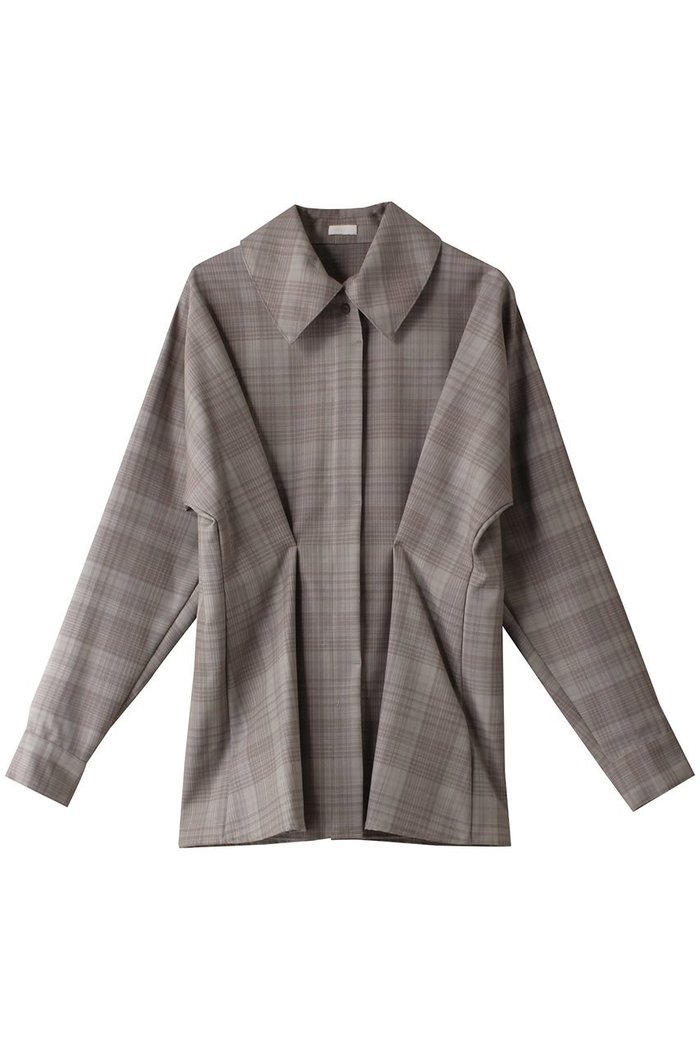 【シーオール/SEEALL】のチェック タック シャツ インテリア・キッズ・メンズ・レディースファッション・服の通販 founy(ファニー) https://founy.com/ ファッション Fashion レディースファッション Fashion for Women トップス・カットソー Cut & Sew Tops シャツ・ブラウス・オフィスカジュアル Elegant Blouses & Button-Ups スリーブ Sleeve, Long Sleeve / Short Sleeve チェック Check, Plaid, Tartan ロング Long, Long-Length エレガント 上品 Elegant |ID: prp329100004607237 ipo3291000000032888116