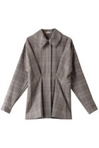 【シーオール/SEEALL】のチェック タック シャツ 人気、トレンドファッション・服の通販 founy(ファニー) ファッション Fashion レディースファッション Fashion for Women トップス・カットソー Cut & Sew Tops シャツ・ブラウス・オフィスカジュアル Elegant Blouses & Button-Ups スリーブ Sleeve, Long Sleeve / Short Sleeve チェック Check, Plaid, Tartan ロング Long, Long-Length エレガント 上品 Elegant thumbnail ベージュ/マスティック|ID: prp329100004607237 ipo3291000000035551852