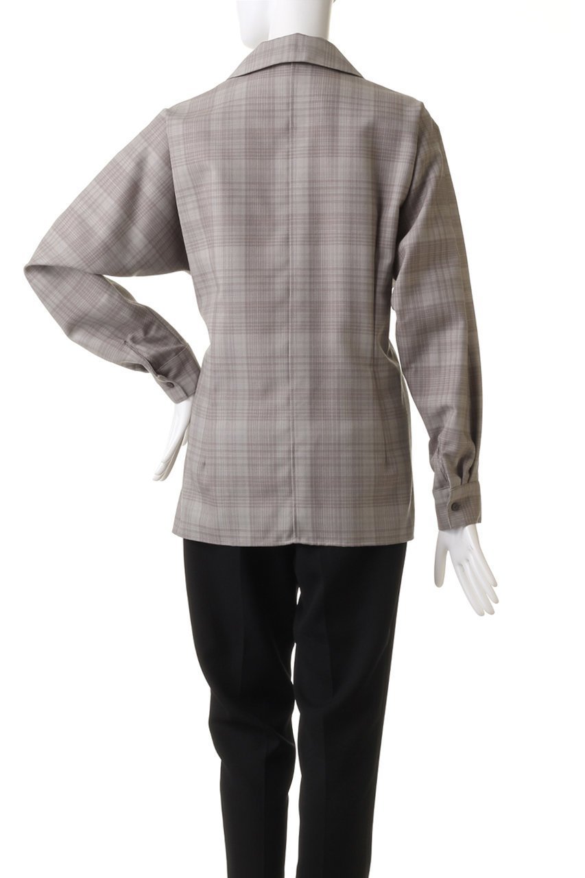 【シーオール/SEEALL】のチェック タック シャツ 人気、トレンドファッション・服の通販 founy(ファニー) 　ファッション　Fashion　レディースファッション　Fashion for Women　トップス・カットソー　Cut & Sew Tops　シャツ・ブラウス・オフィスカジュアル　Elegant Blouses & Button-Ups　スリーブ　Sleeve, Long Sleeve / Short Sleeve　チェック　Check, Plaid, Tartan　ロング　Long, Long-Length　エレガント 上品　Elegant　other-4|ID: prp329100004607237 ipo3291000000035551855