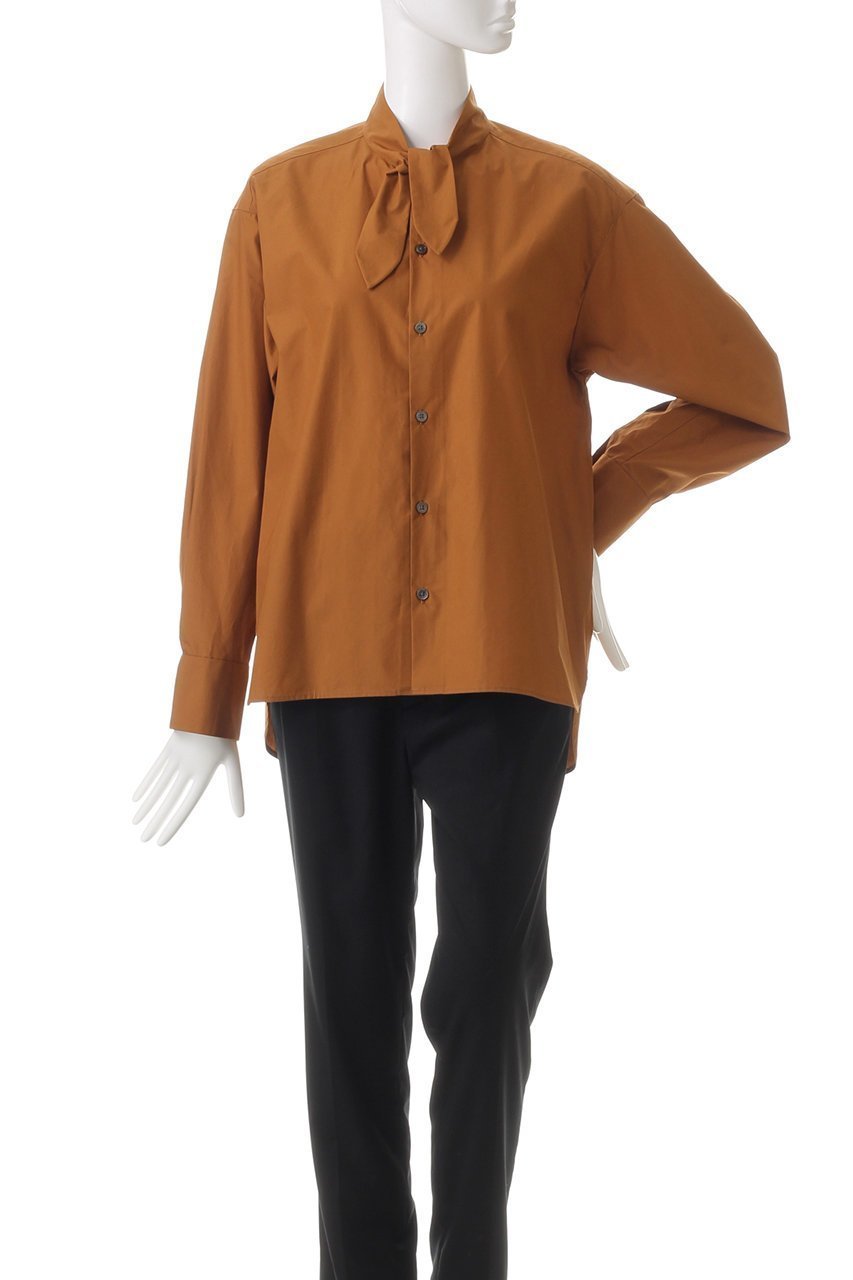 【エリオポール/heliopole】のスカーフカラーシャツ 人気、トレンドファッション・服の通販 founy(ファニー) 　ファッション　Fashion　レディースファッション　Fashion for Women　トップス・カットソー　Cut & Sew Tops　シャツ・ブラウス・オフィスカジュアル　Elegant Blouses & Button-Ups　ジャケット　Jacket, Outerwear　スカーフ　Scarf, Neckwear　スリーブ　Sleeve, Long Sleeve / Short Sleeve　ロング　Long, Long-Length　エレガント 上品　Elegant　長袖　Long Sleeve, Full Sleeve　other-2|ID: prp329100004607239 ipo3291000000032888243